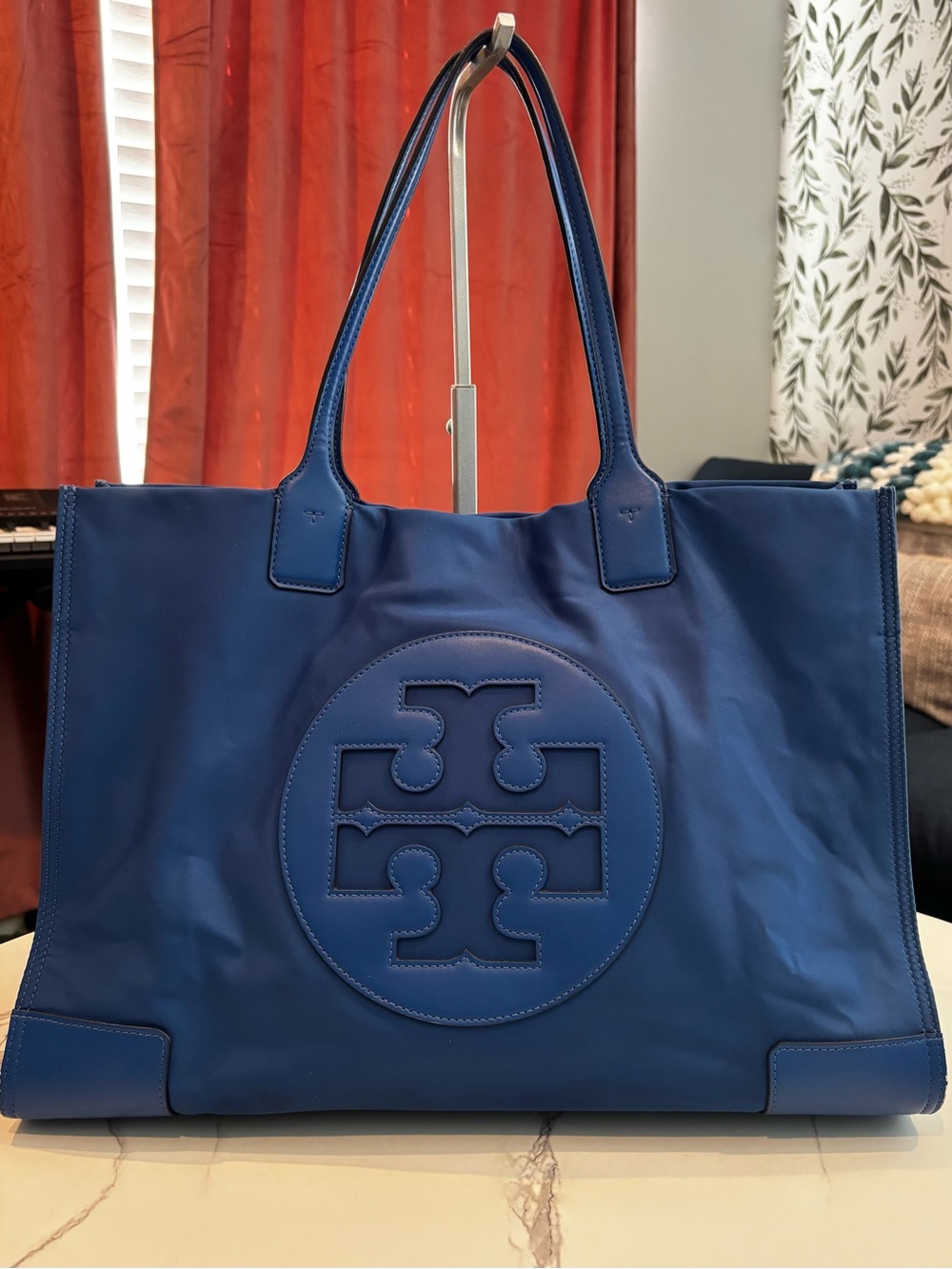 Tory Burch Royal Blue Logo Tote